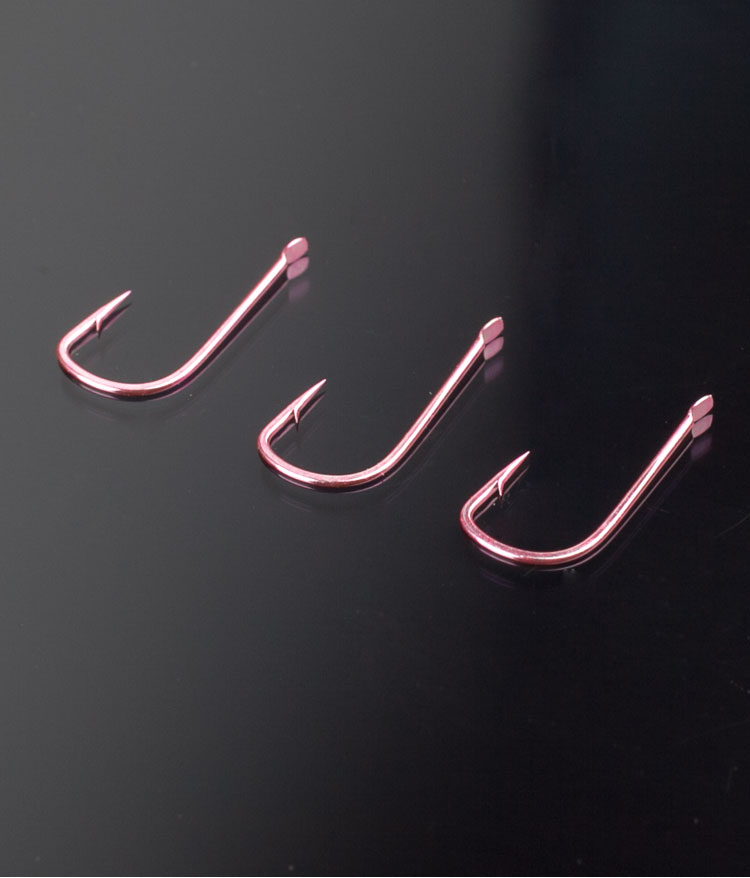 5号鱼钩有无倒刺细条鲫鱼白条钩渔具 幻粉无刺30枚【拍1发2,共60枚】
