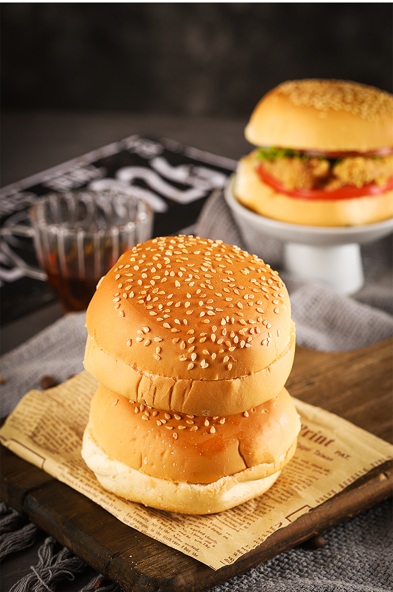 汉堡包面包胚商用家庭装新鲜早餐即食家用自制半成品皮子汉堡坯子