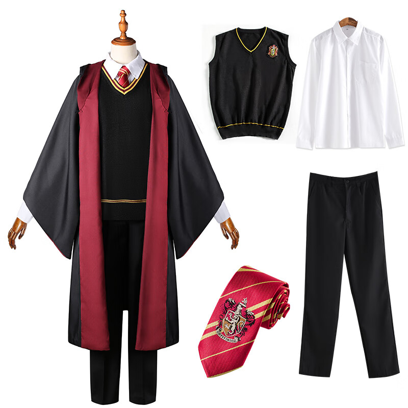 哈利波特服装魔法袍子衣服学院长袍万圣节儿童巫师cos服 魔法袍 魔法