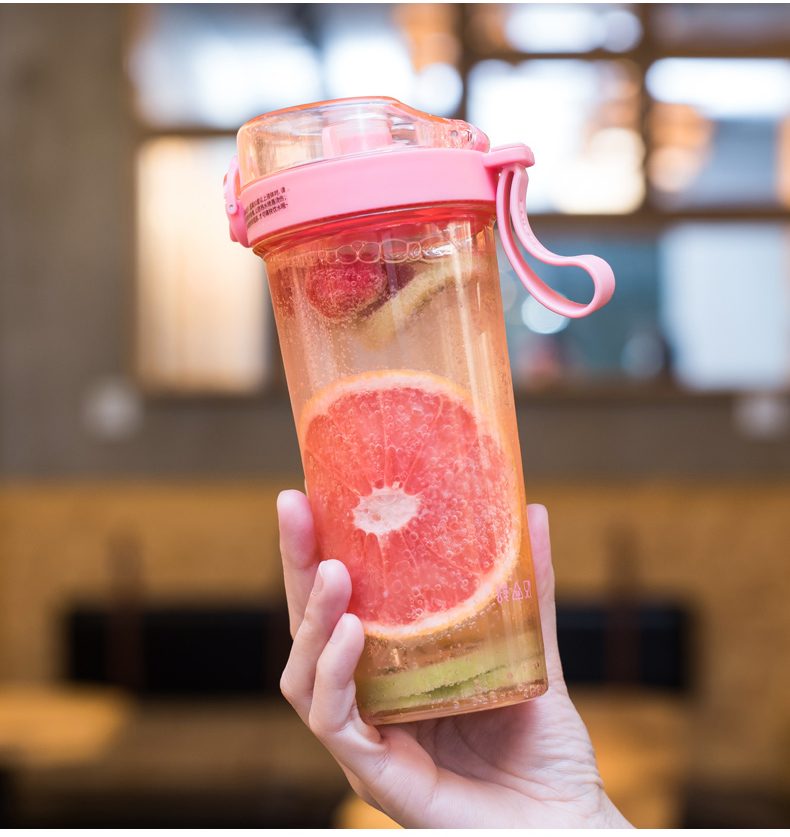 特百惠商场同款双饮杯女水杯创意潮流网红款高颜值杯子吸管杯大人简约