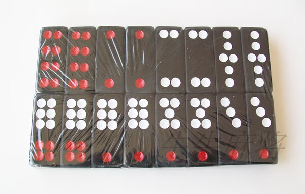 泰瑞格广东竹丝牌九大九牌顶牛看小牌天九骨牌推牌色子绿色