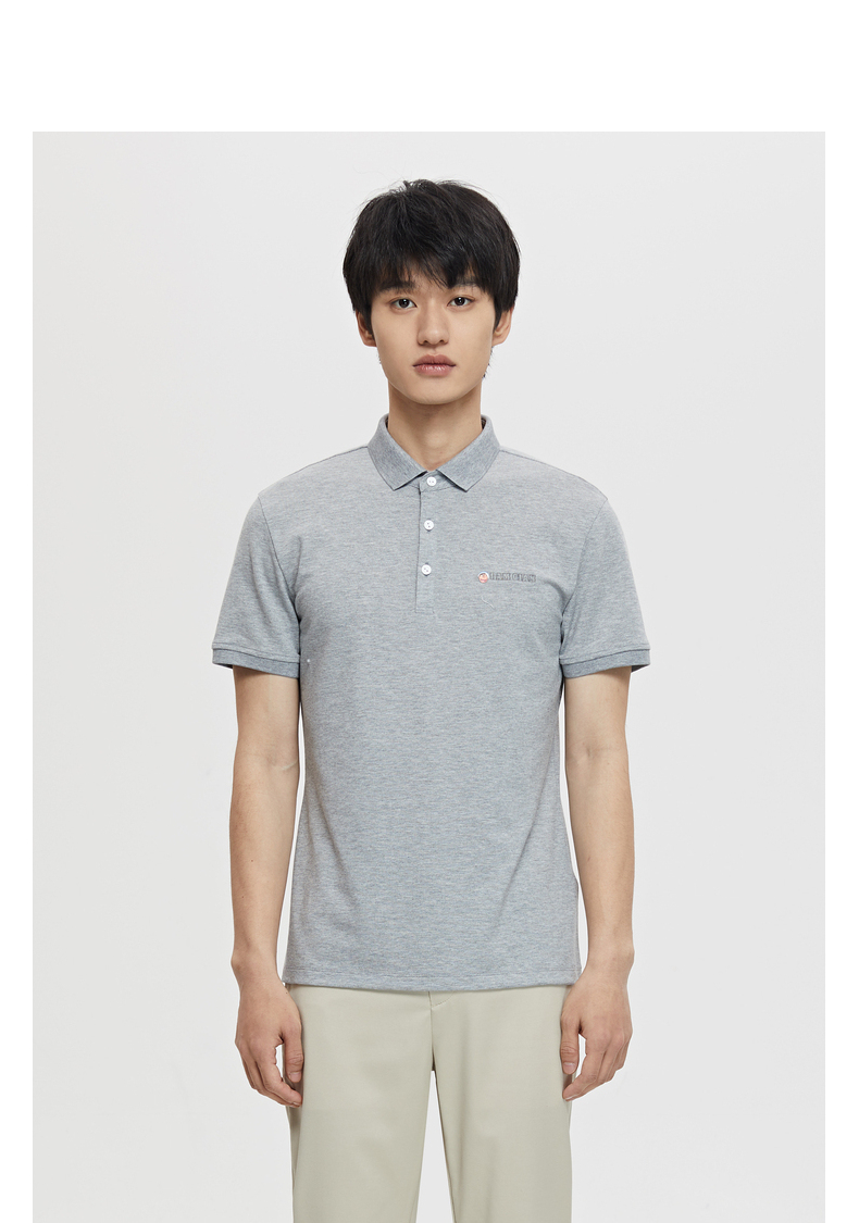 利郎短袖polo衫男哆啦a梦系列2021夏季新款时尚简约刺绣保罗t恤 黑色