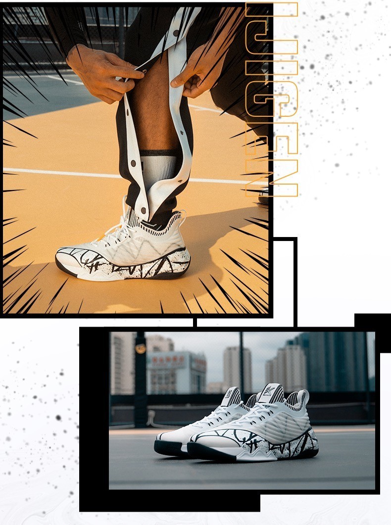 安踏汤普森kt6low泼墨男子篮球鞋2021新品室内外场减震耐磨低帮战靴