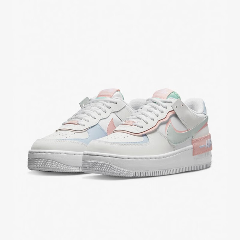 耐克(nike)air force1空军一号af1女低帮运动休闲板鞋 ct3839 粉白色