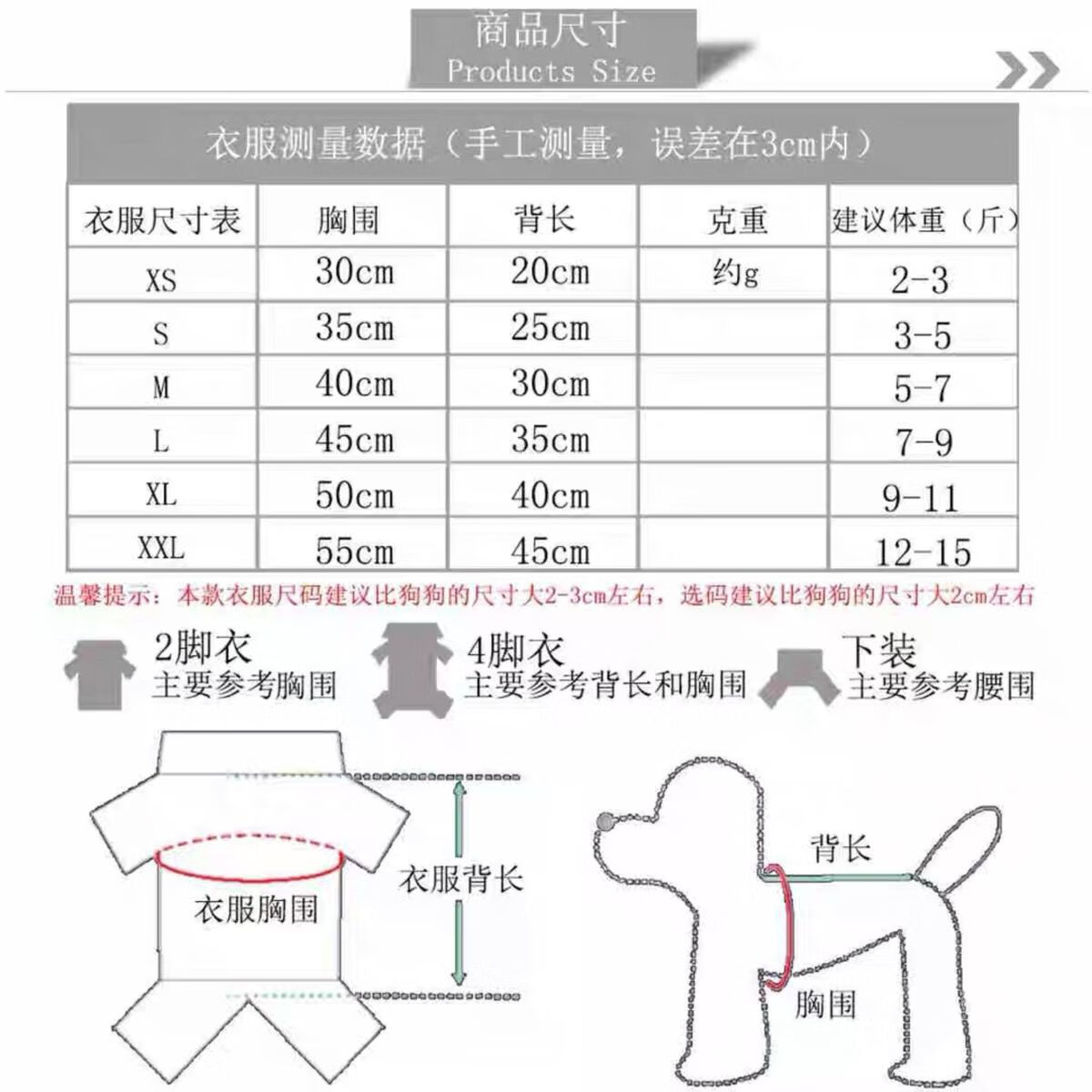 宠物衣服裁剪公式图片