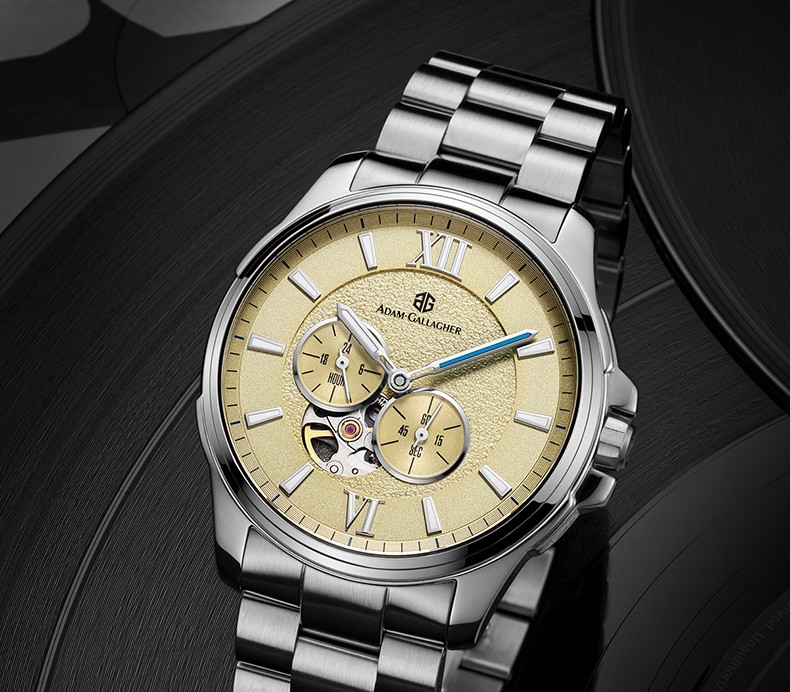 意大利品牌adamgallagher(ag)手表男机械表全自动镂空机械男士商务