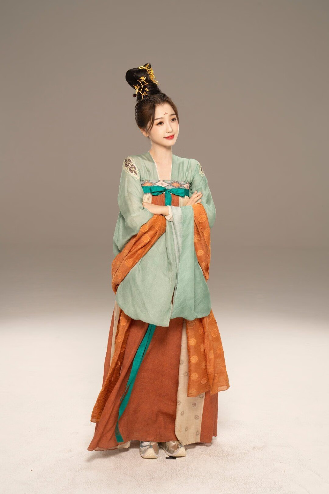 苍兰诀同款汉服 苍兰诀小兰花虞书欣同款汉服唐制齐胸襦裙舞蹈服古装