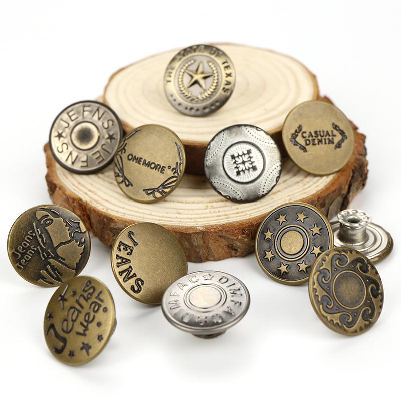 金属牛仔裤扣子牛仔外套背带裤扣摇头扣空心工字扣吊带调节纽扣钉1320