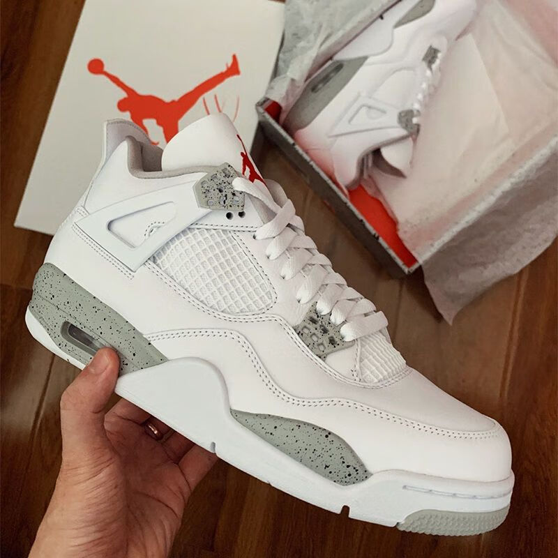 【自营官方旗舰店】aj·4灰老鼠cool grey气垫耐磨篮球鞋男gs缓震休闲