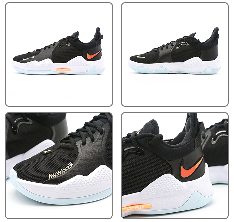 nike耐克pg5保罗乔治5代泡椒黑白配色男子实战篮球鞋cw3146400445