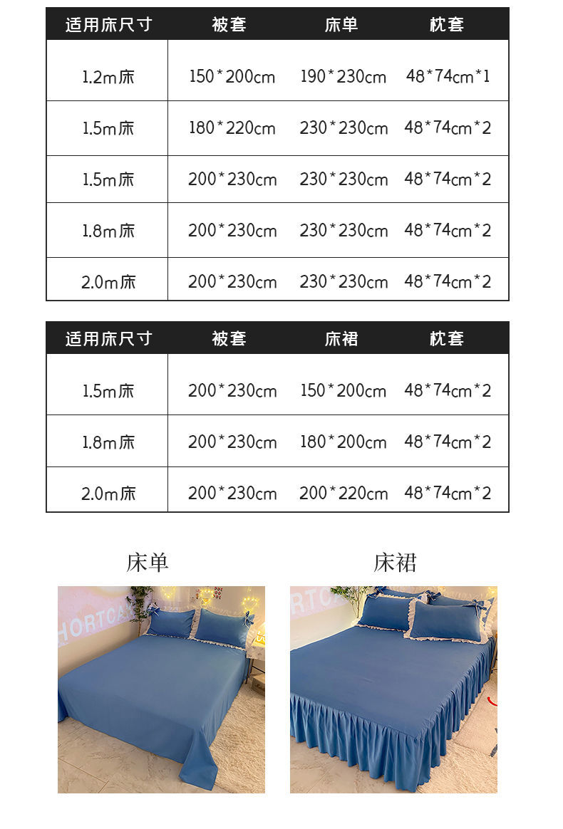 床罩和床裙的区别图片图片