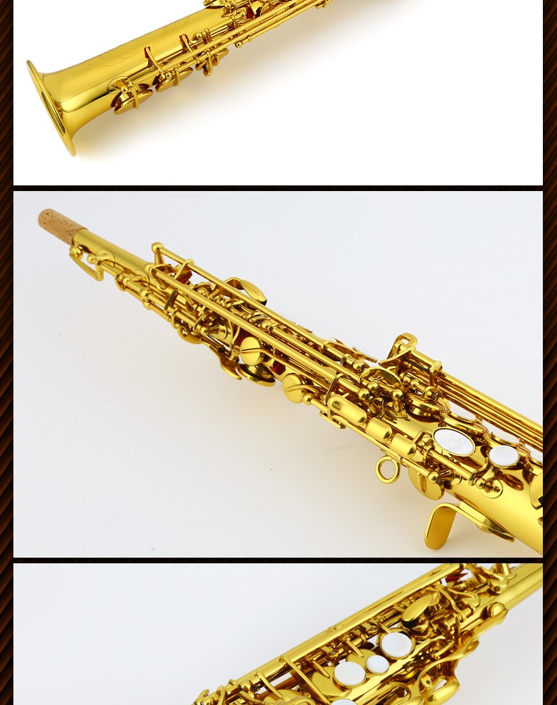 kuno九野高音萨克斯降b调高音一体直管萨克斯风初学演奏801系列