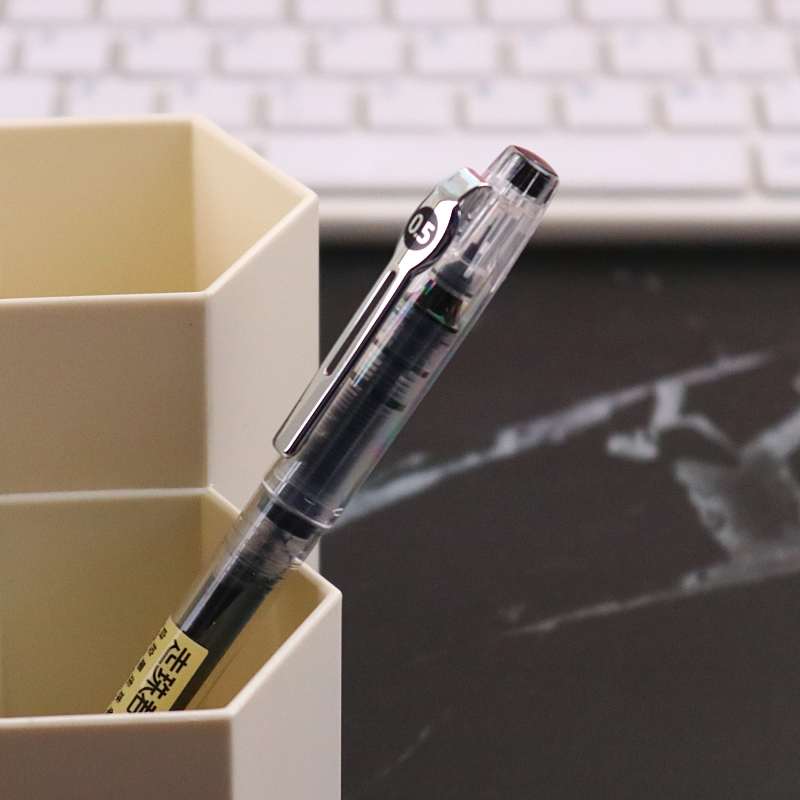 走珠君直液式走珠笔速干中性笔d500学霸刷题笔学生用黑笔0.