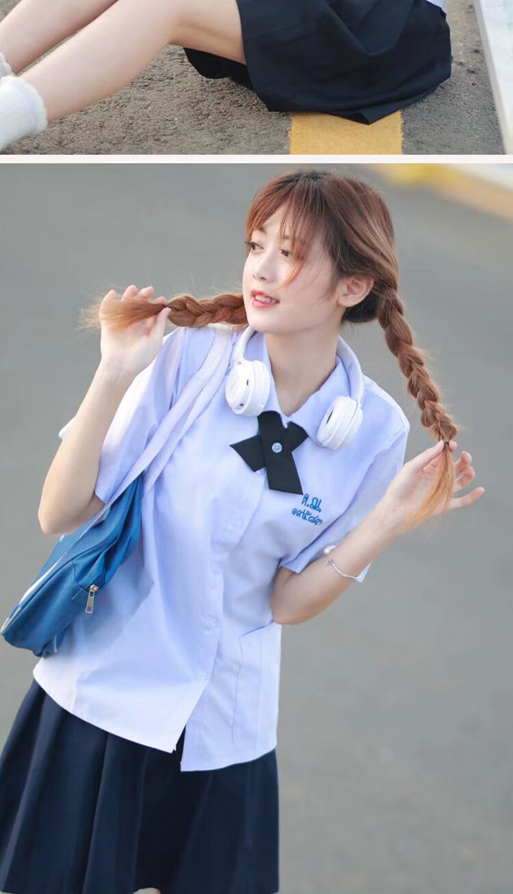 棉致 森马集团旗下棉致泰国泰式校服制服女学院风衬衫子娜诺全套高中