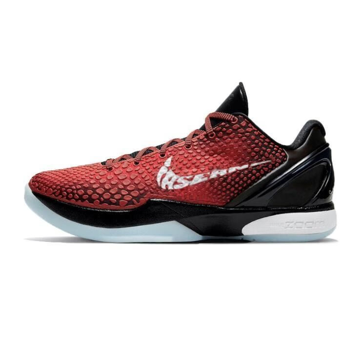 莆田灭世纯原科比6代青蜂侠zk6篮球鞋真碳板真气垫季后赛耐磨实战 墨