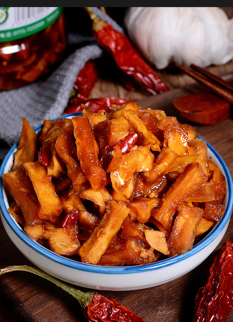 广西馆金姐木瓜丁香辣木瓜丁750g咸菜木瓜丁酱菜榨菜开胃下饭菜罐装