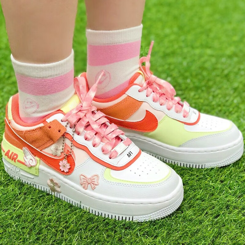 耐克女鞋nikeaf1空军一号airforce1shadow马卡龙时尚潮流运动休闲鞋ci