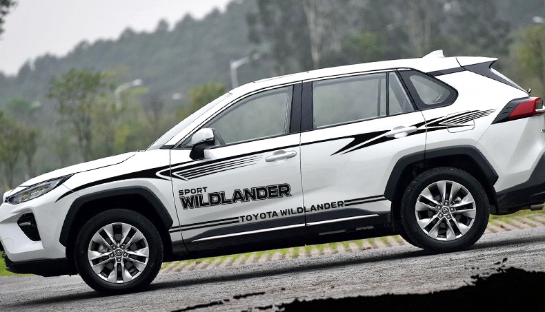 雷静适用于威兰达车贴个性改装汽车车身贴腰线车门贴纸彩条拉花贴白色