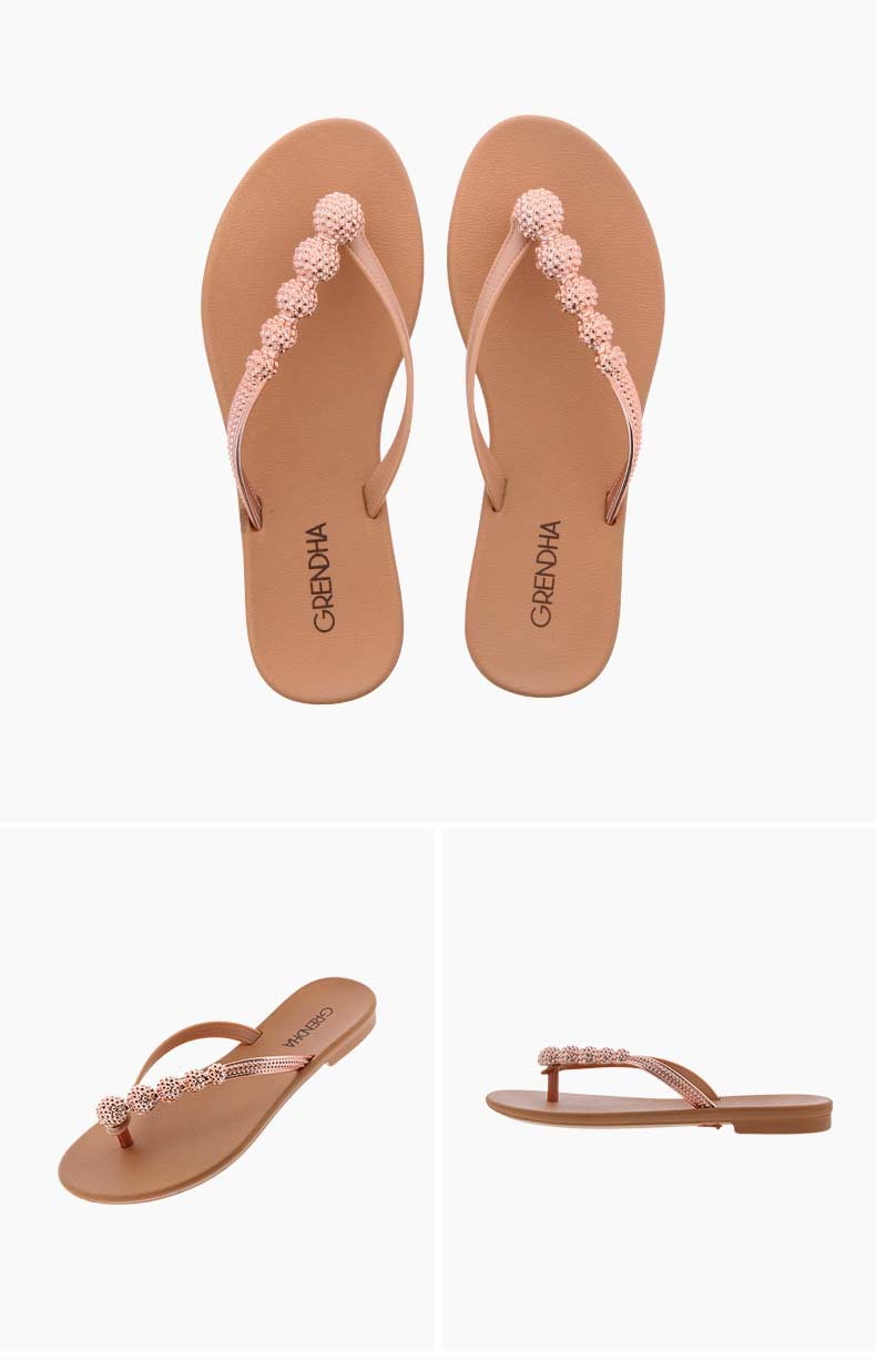 grendene2021新款拖鞋女巴西进口人字拖拉斯特系列时尚休闲防滑沙滩鞋