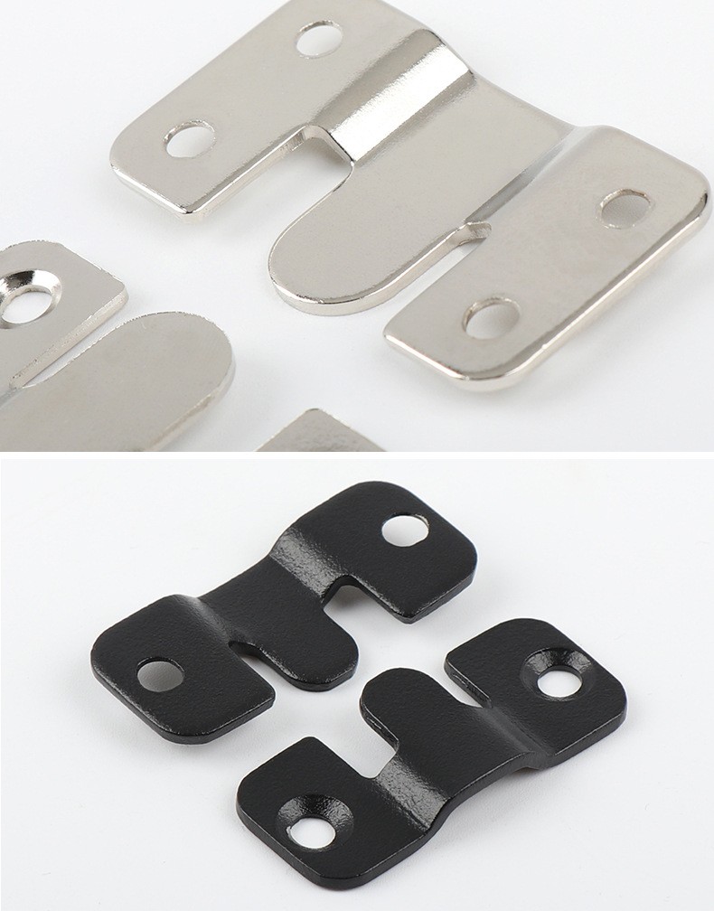 不锈钢暗装相框挂扣加厚牢固山字镜扣画框五金配件铁