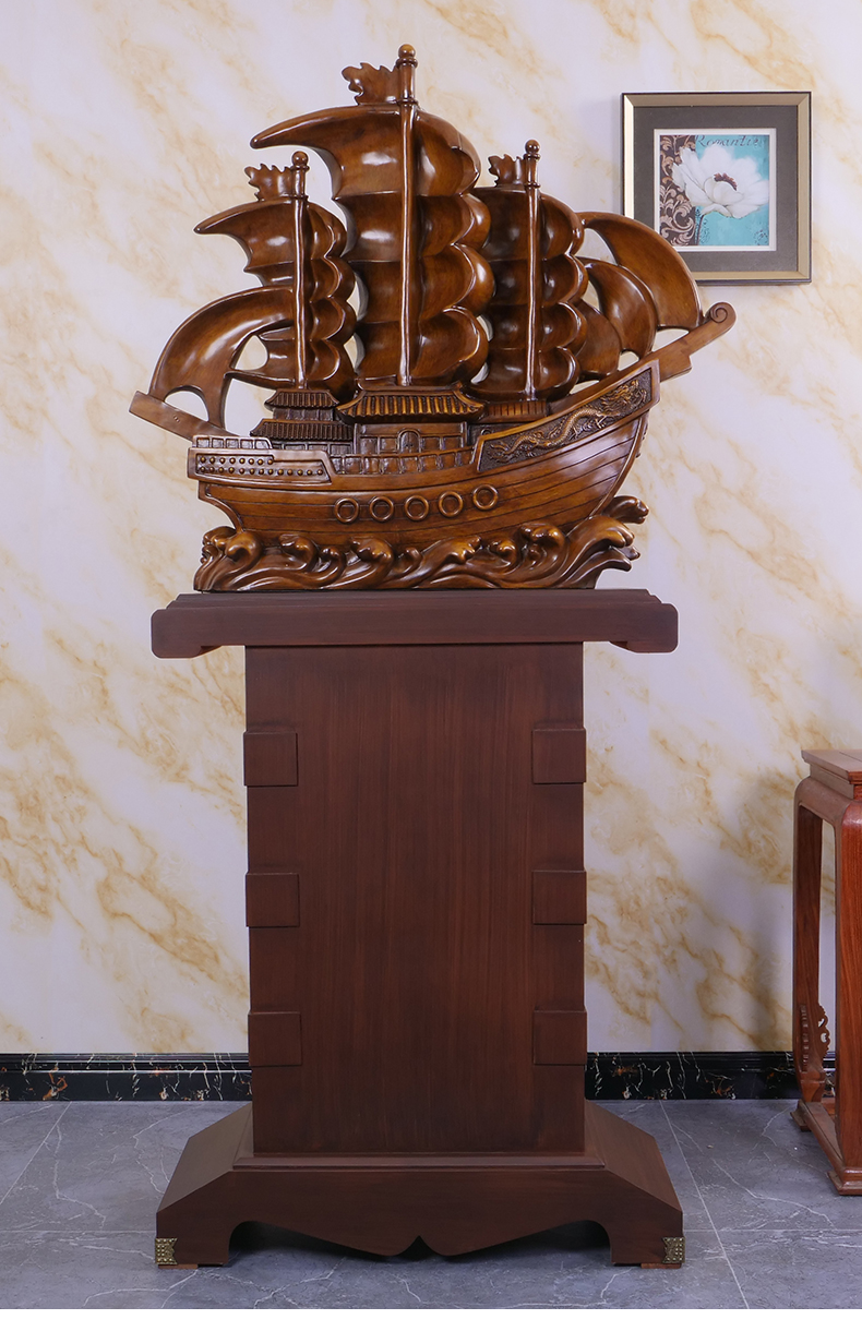 船摆件一帆风顺帆公司开业礼品大摆件办公室酒店大堂校庆周年庆典大型