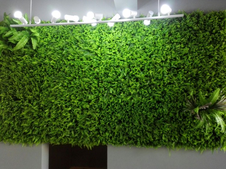 园艺以琛 仿真植物墙绿植草坪人造草皮塑料假草坪背景花墙室内绿色