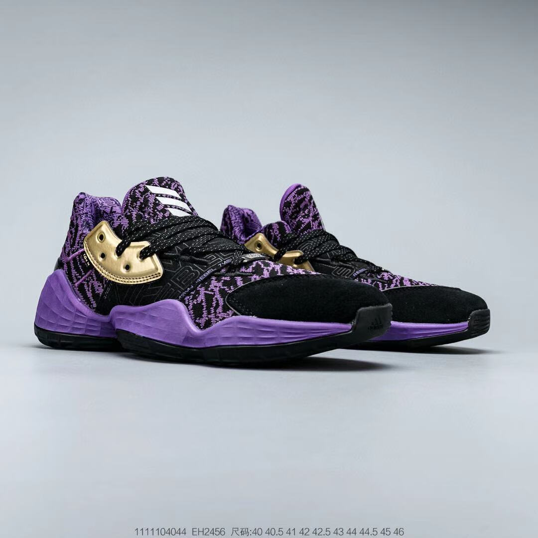 4 哈登4代骚粉星球大战黑紫白黑实战耐磨篮球鞋男 哈登4星球大战 45