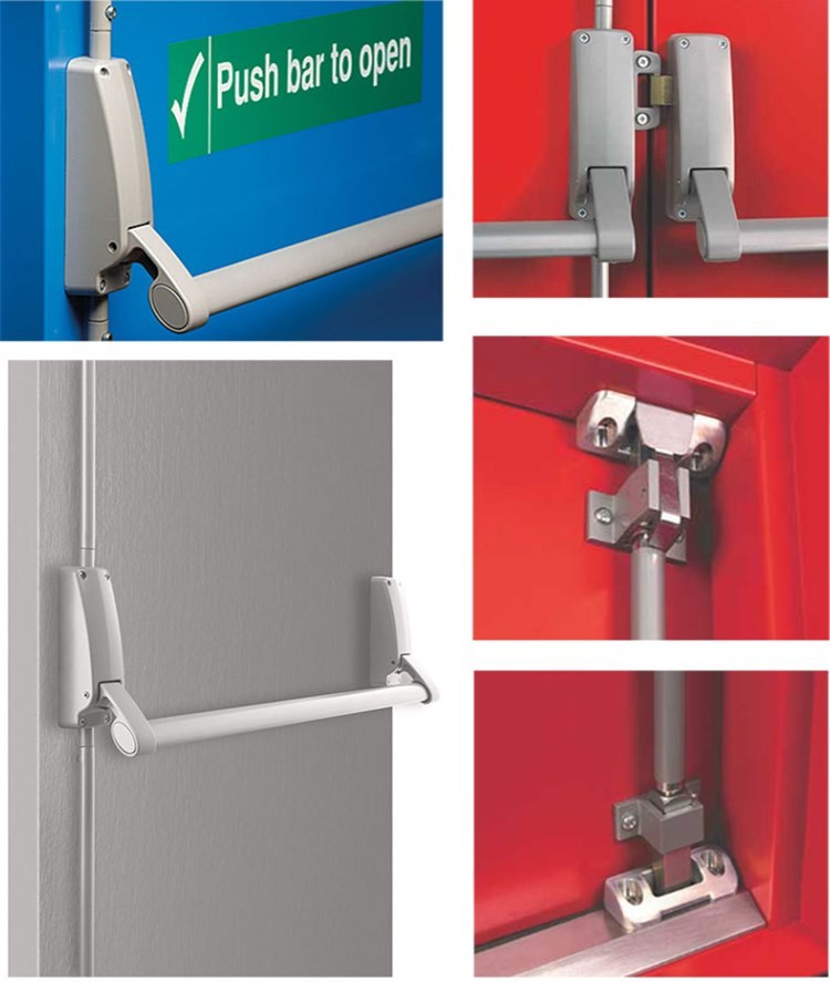 消防门锁防火门锁下压式消防门推杆锁消防门逃生锁通道锁单门锁