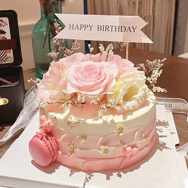 臻鸣生日蛋糕网红女神定制创意玫瑰康乃馨鲜花生日蛋糕南京全国同城