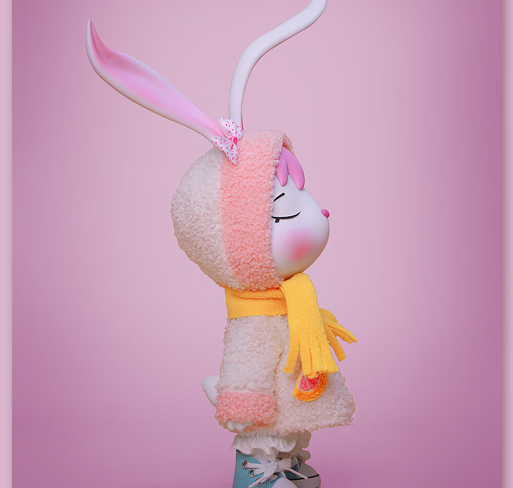 娃娃潮玩手办玩偶桌面摆件兔子公仔动漫卡通bjd关节人偶玩具女孩生日