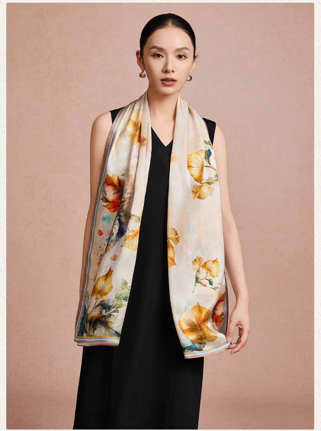 Shanghai Story [Upgraded 30% Encryption] Pure Silk Scarf Gift Box Mulberry Silk Shawl Birthday Gift for Mom Women 19