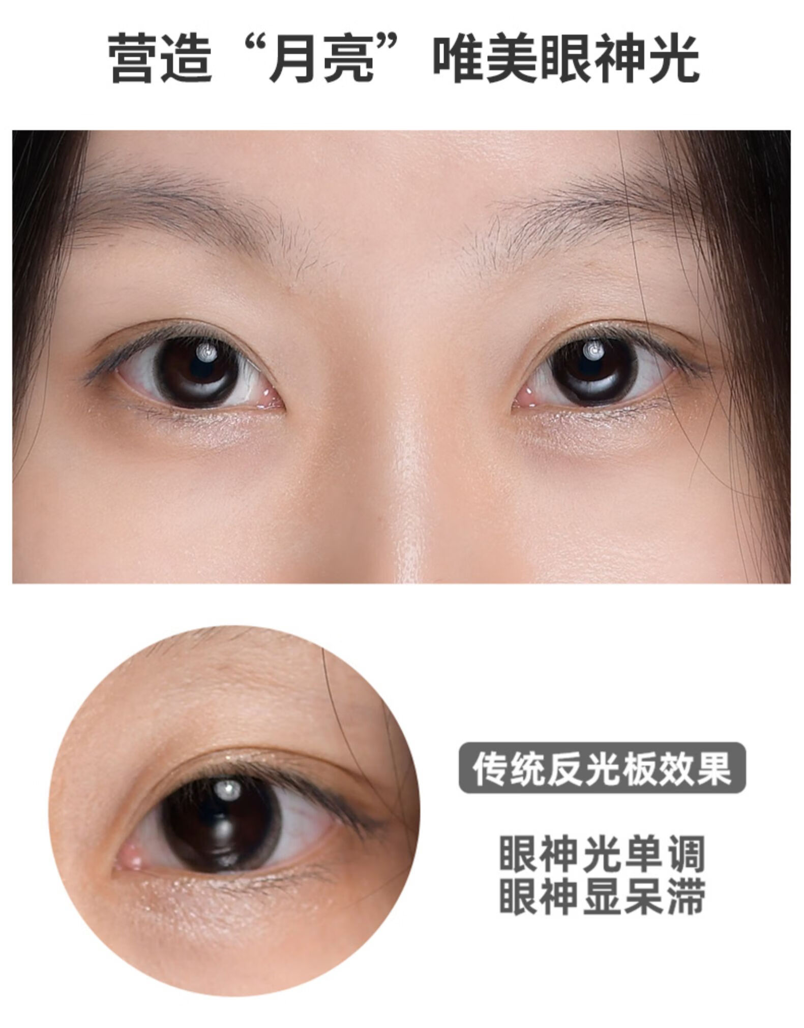 u型曲面摄影反光板弧形眼神光证件照肖像照便携补光利器反光屏化妆品