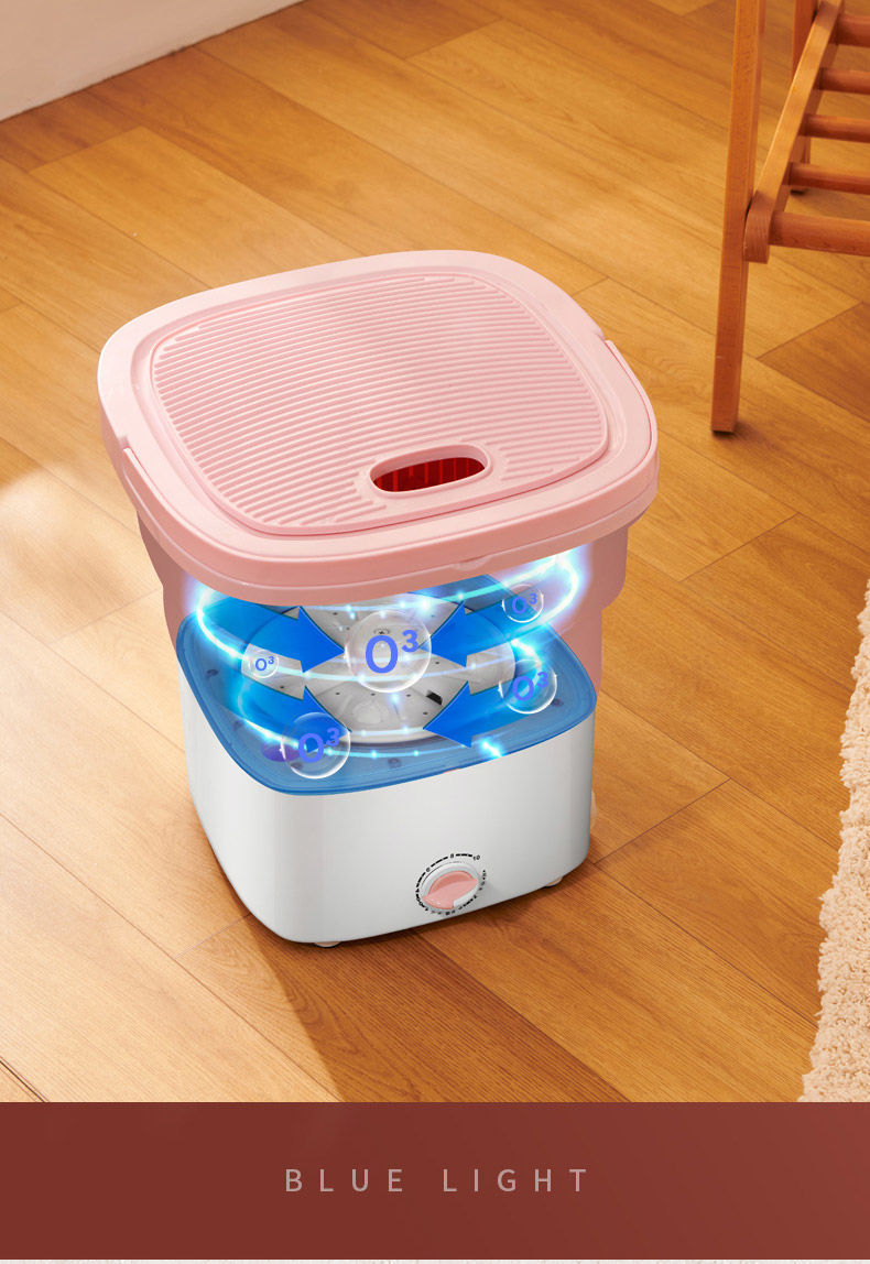 雅迎 小型折叠迷你儿童洗袜子神器懒人宿舍网红便携式电动小洗衣机