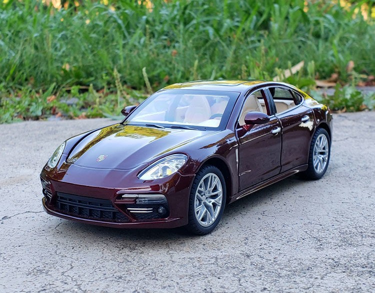 118保时捷帕拉梅拉合金车模汽型摆件收藏礼物118兰博基尼闪电柠檬黄