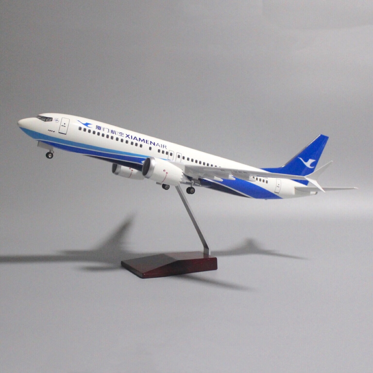 obelin 飞机模型民航深圳航空47cm带轮子带灯国航波音737南航厦航航模