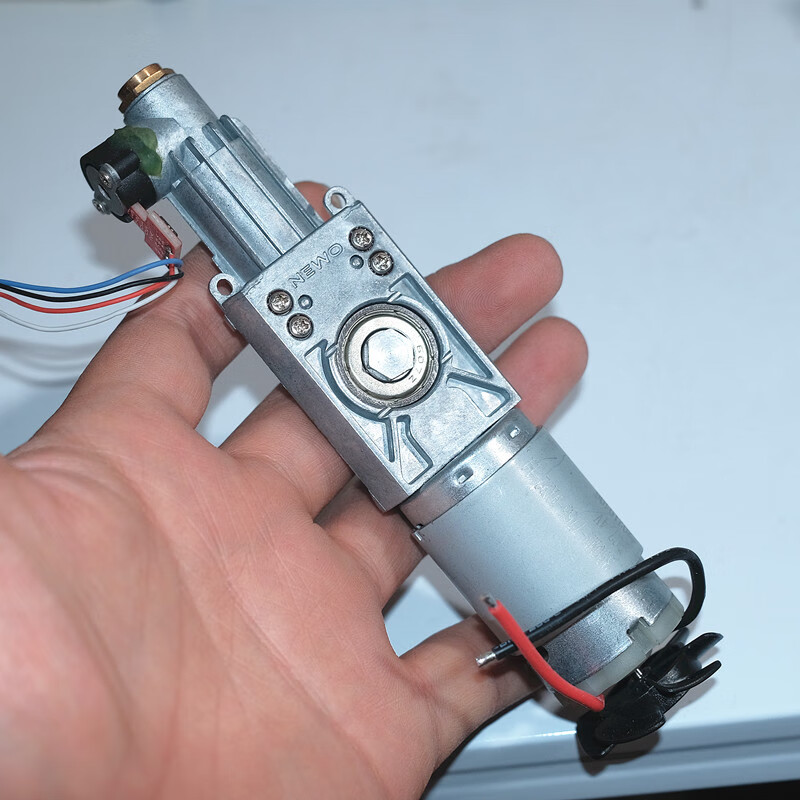 4v轮胎充气泵机芯 390电机活塞式高压充气打气泵机芯配件 款1延长管一