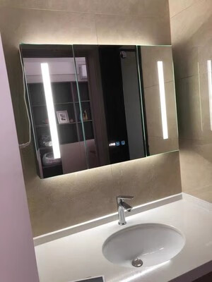 小米(mi) 米家通用定制实木铝合金智能镜柜镜门除雾照明镜子镜箱门