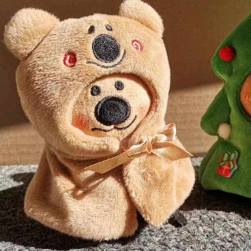 柿子椒熊 pepper bear挂件毛绒公仔配饰圣诞衣服帽子围巾配件头套 16