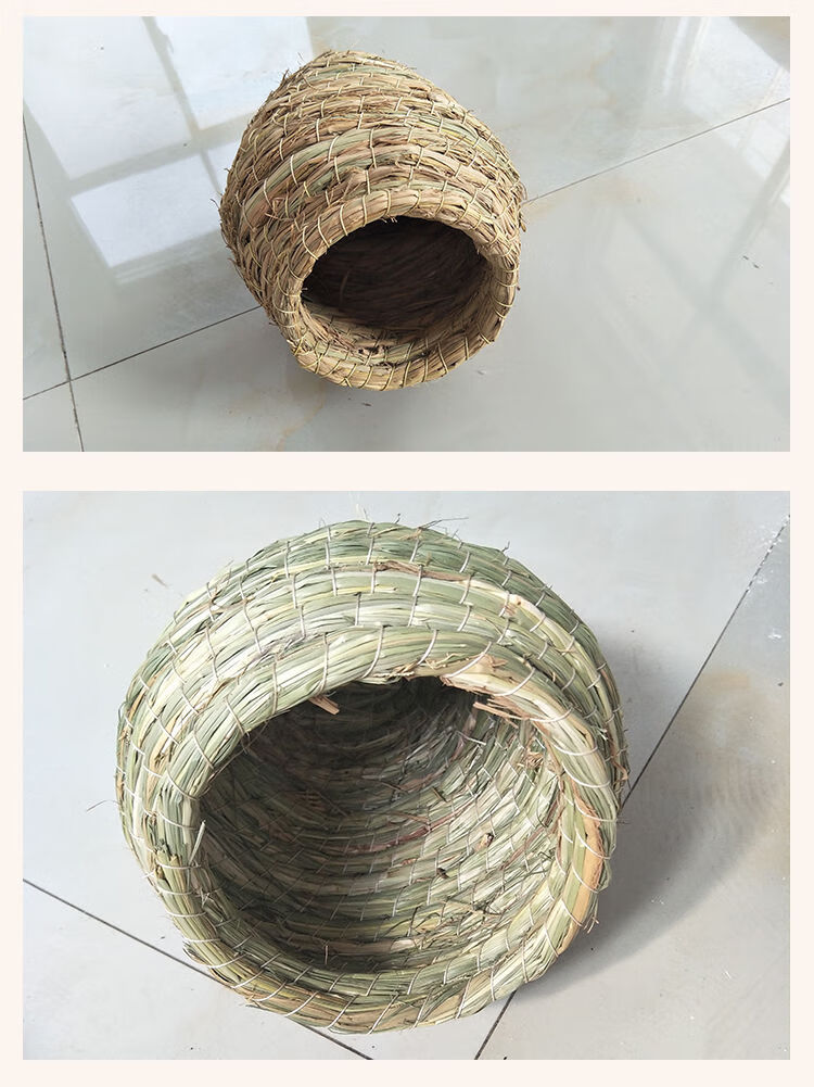 芦丁鸡鹌鹑斑鸠草编鸟窝文鸟牡丹虎皮鹦鹉玩具玄风用品