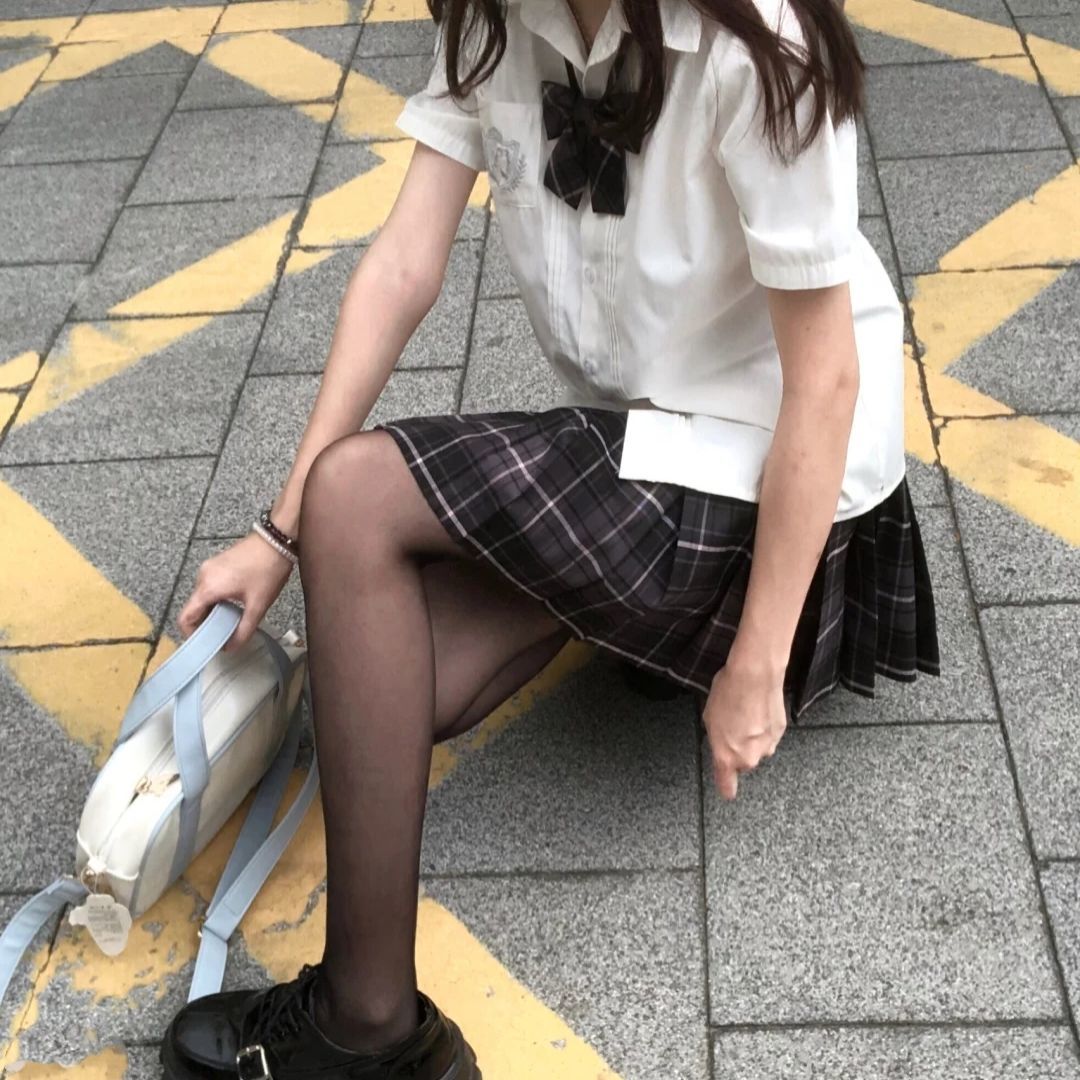 黑丝袜日系jk制服学姐裤袜薄款职业显瘦美腿打底连裤袜 黑色-包芯丝