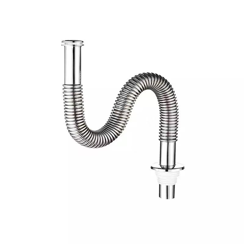 舒弗下水管不锈钢洗脸盆排水管面盆加长s弯防臭洗手盆配件台盆防鼠咬