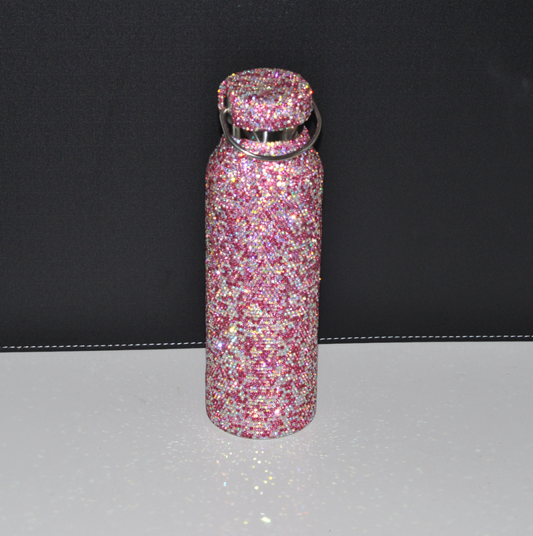 高档轻奢创意镶钻保温杯钻石水晶杯子贴钻女生网红新款可爱潮流礼物