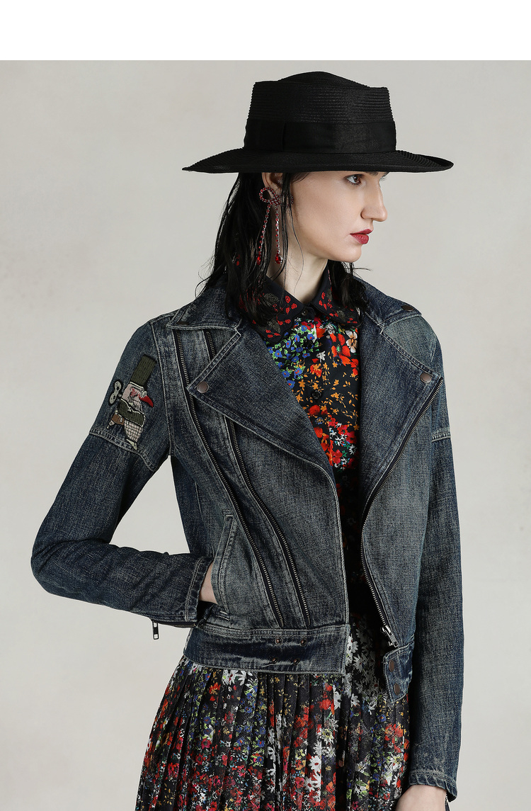 原创设计donoratico达衣岩2021春外套玩偶的蓝色梦之一德克蓝xs