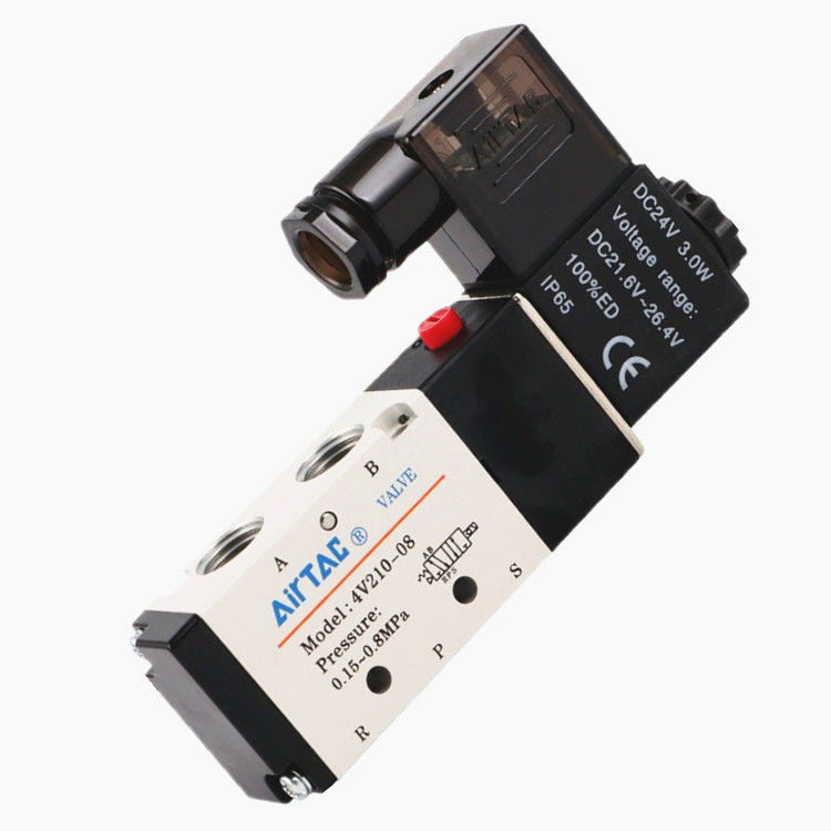 定制适用亚德客气动电磁阀4v210-08 4v310-10 4v410-15二位五通换向阀
