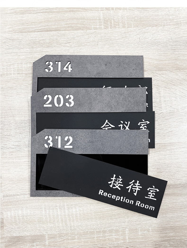 科室牌办公室可抽拉更换公司部门指示牌门牌定制门号牌数字牌创意 抽