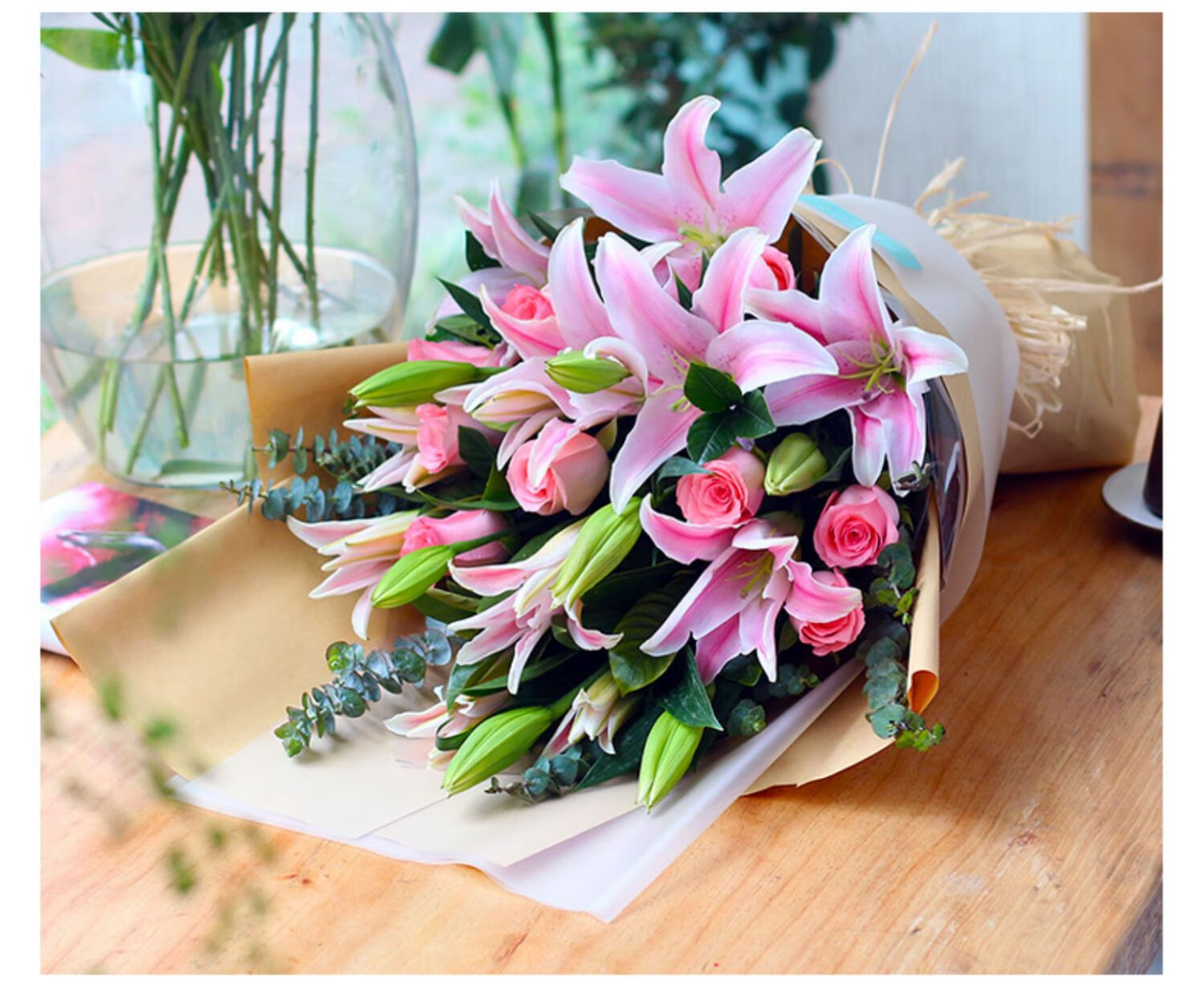 母亲节520生日百合花束深圳武汉成都鲜花速递广州珠海无锡同城送花