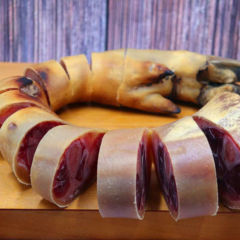 云南特产火腿脚整支1200克腊肉肠衣培根肉家用农家自制美食腊排骨
