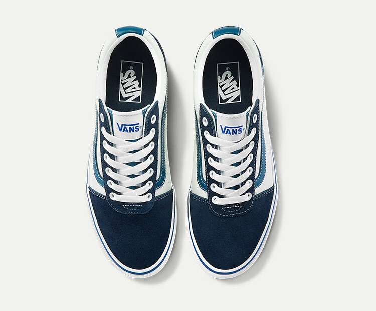 vans范斯官方 ward蓝白男鞋板鞋运动鞋 蓝色/白色 42.