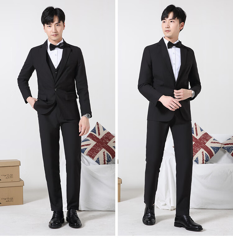 伴郎服兄弟装西装套装男大码结婚婚礼新郎西服礼服职业兄弟团衣服