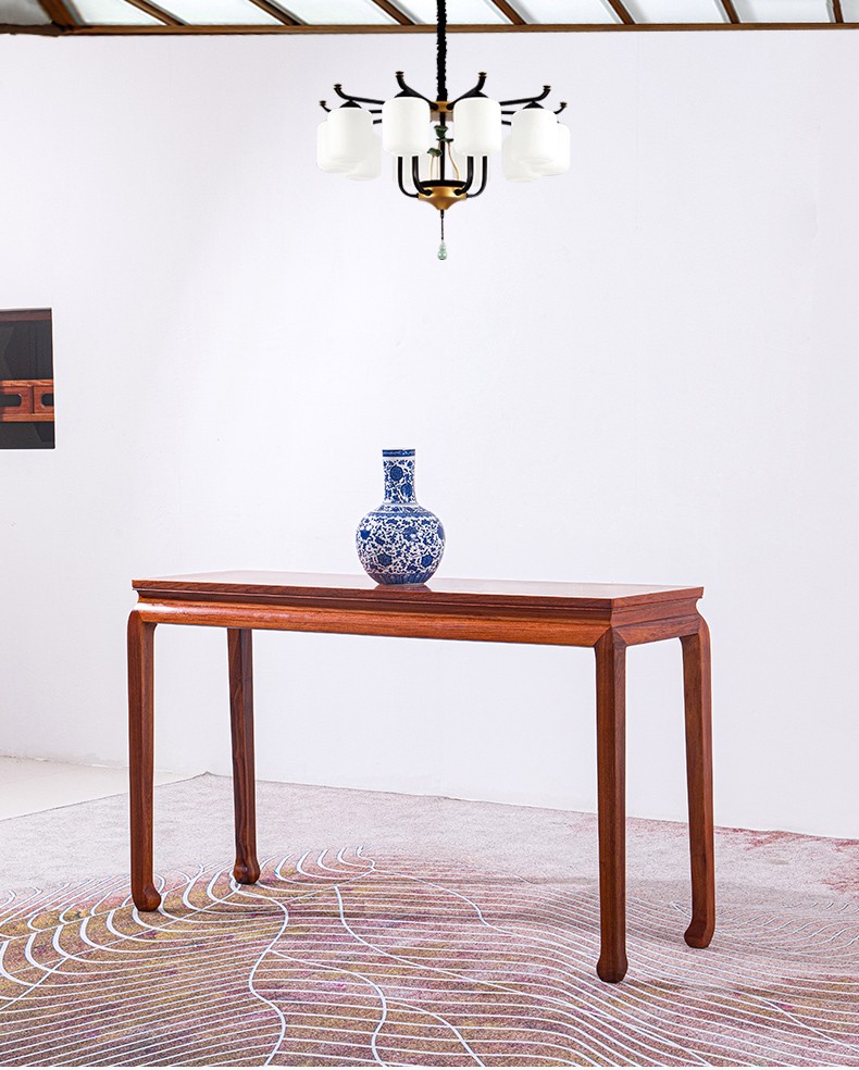 艺铭天下红木家具缅甸花梨(学名:大果紫檀)条案玄关桌客厅实木中式